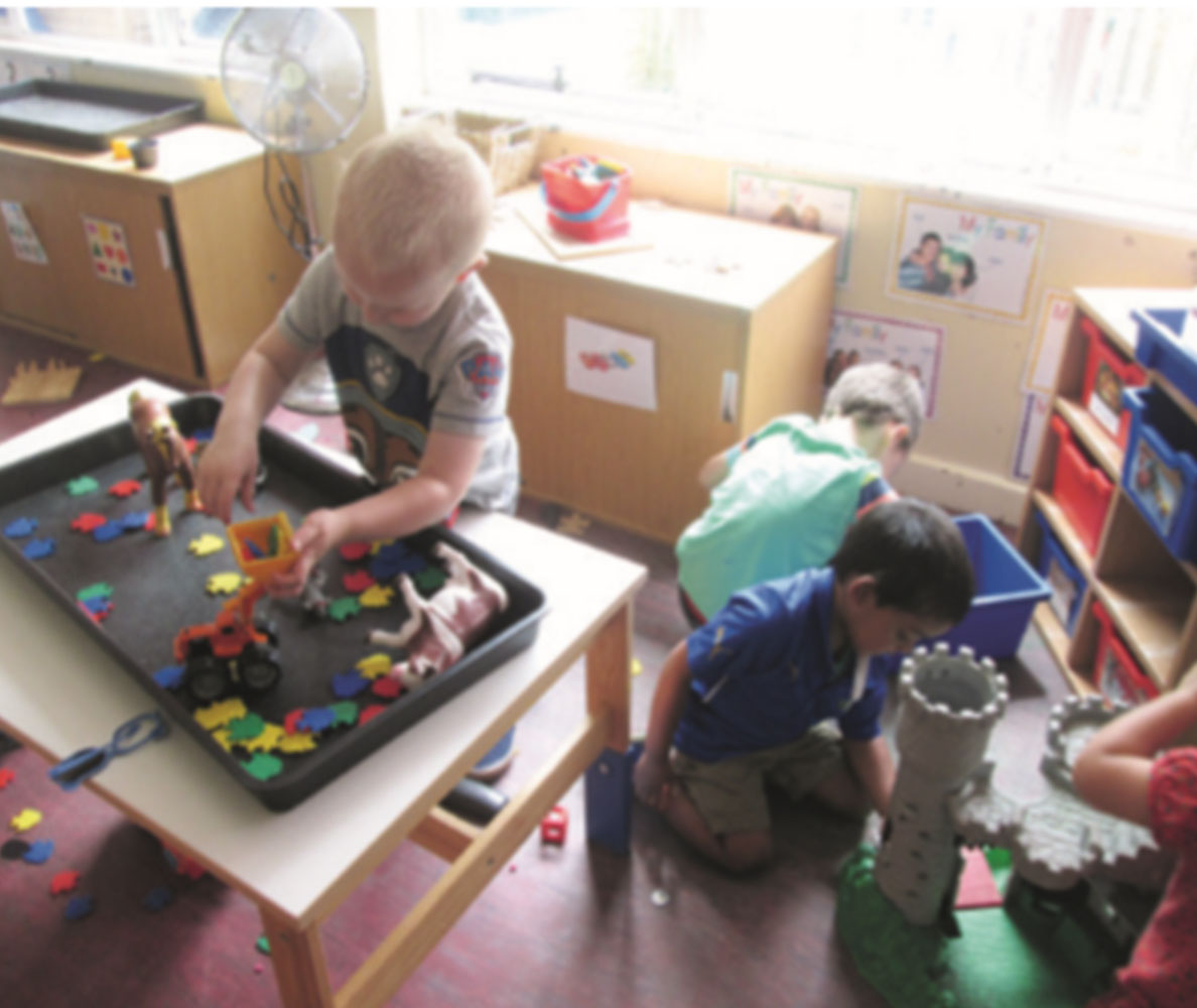Children playing at nursery